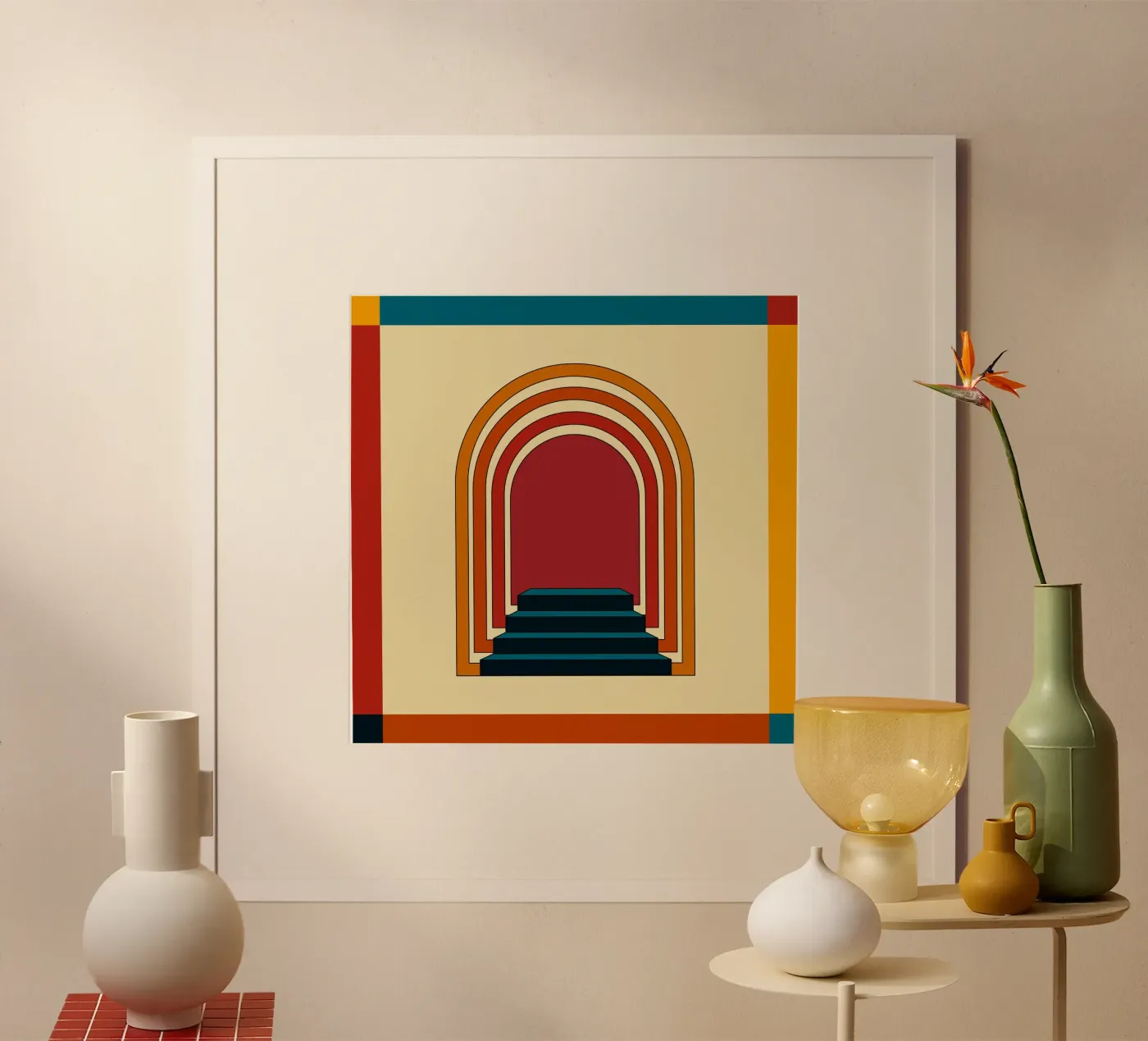 Staircase Retro poster da galihstudio