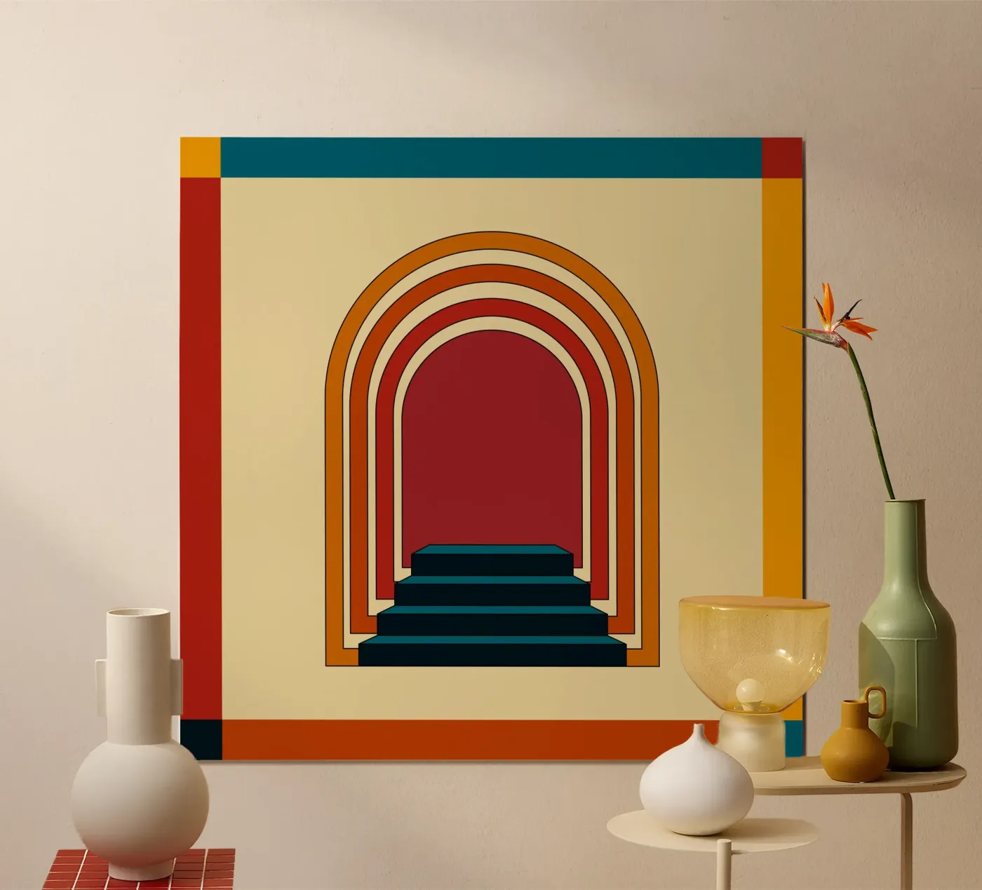 Staircase Retro poster da galihstudio