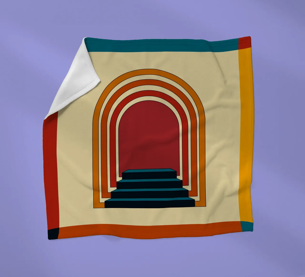 Staircase Retro coperta in pile da galihstudio