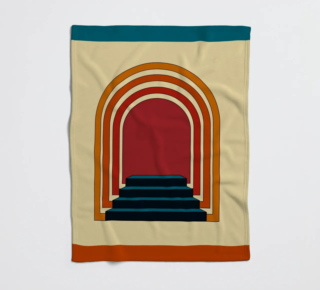 Staircase Retro coperta in pile da galihstudio