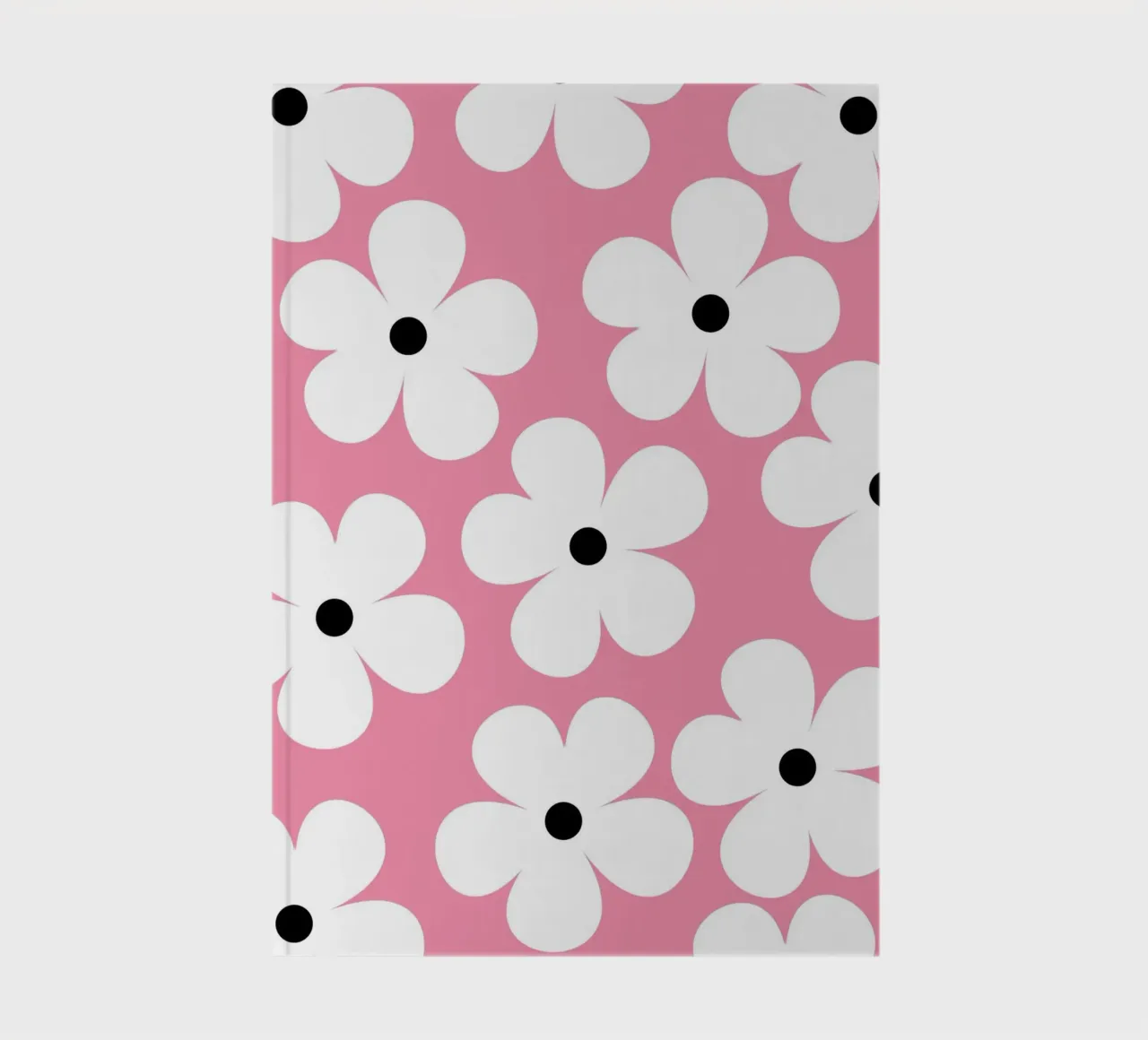 Design floreale retrò I Rosa e bianco diario da Lisa Jureczko Arts Illustration