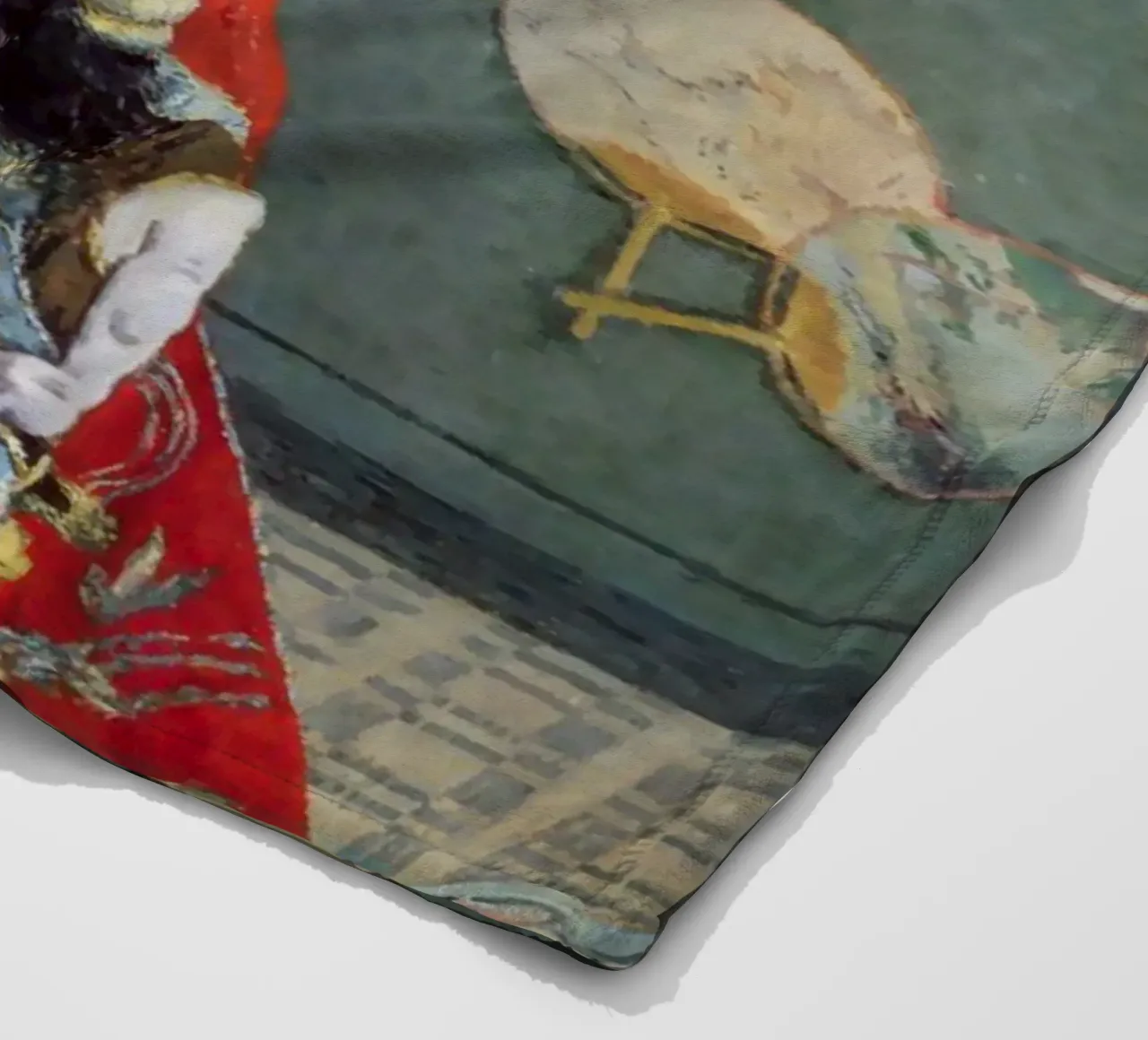 Claude Monet - Camille-La Japonaise coperta in pile da Carinaprint