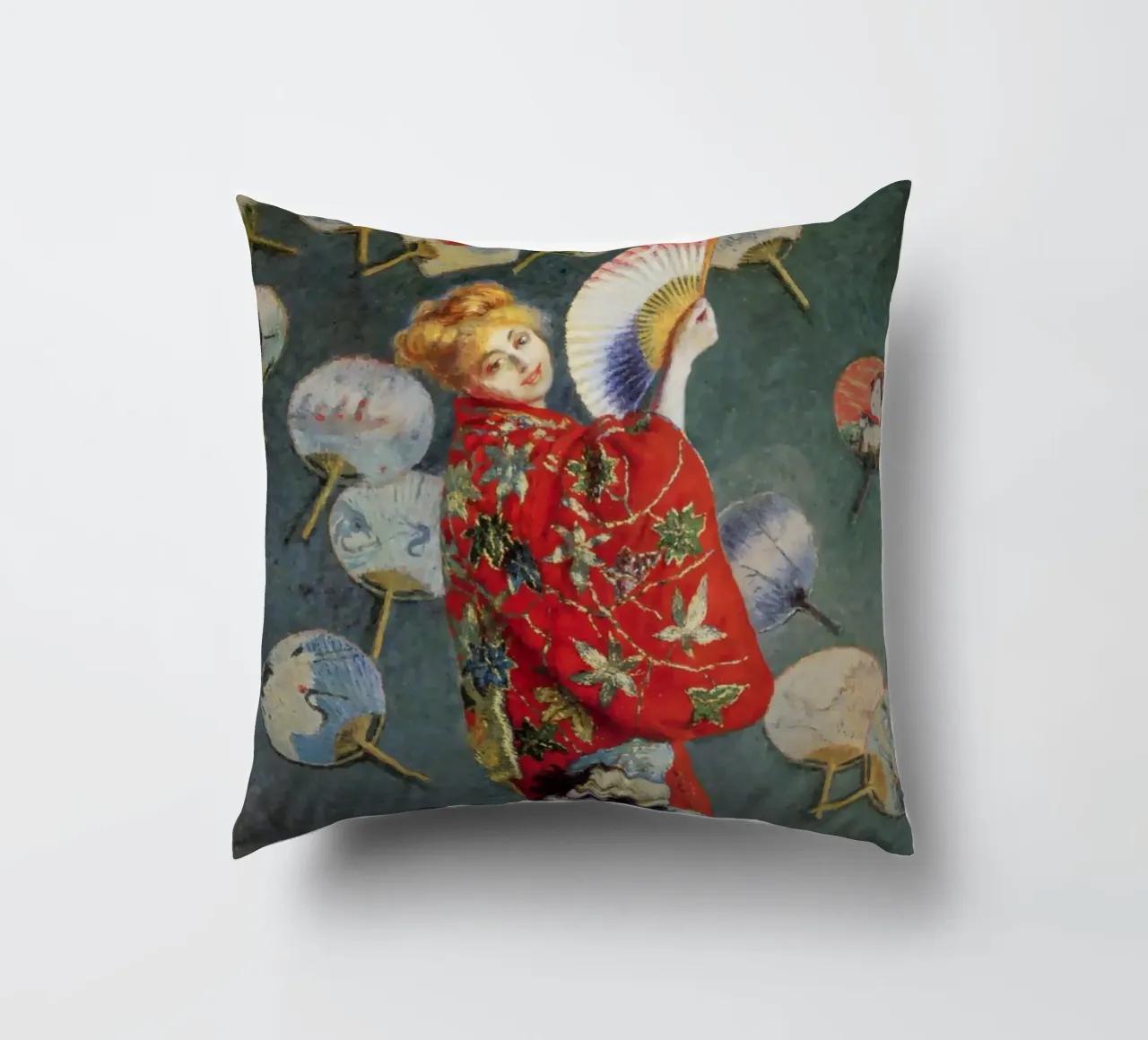 Claude Monet - Camille-La Japonaise cuscino da Carinaprint