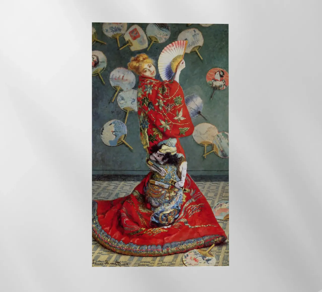 Claude Monet - Camille-La Japonaise pellicola backlit da Carinaprint