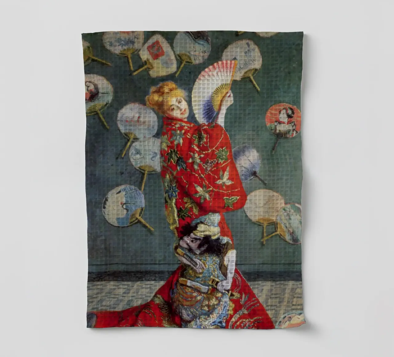 Claude Monet - Camille-La Japonaise canovaccio da cucina da Carinaprint