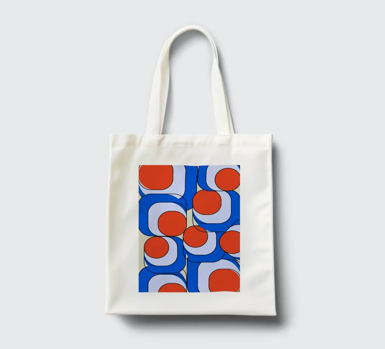 Abstract Asymmetric Bauhaus Retro Design Illustration II tote bag by Lisa Jureczko Arts Illustration