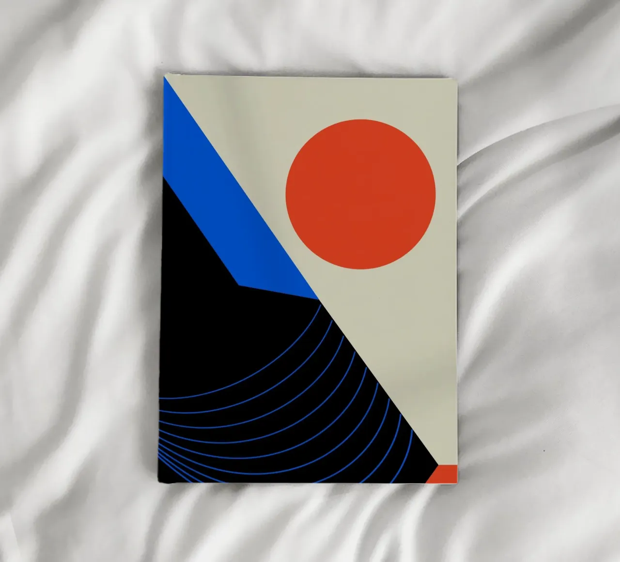 Abstract Bauhaus Retro Motif Design Illustration III notebook by Lisa Jureczko Arts Illustration