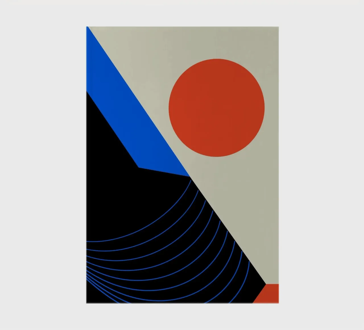 Abstract Bauhaus Retro Motif Design Illustration III notebook by Lisa Jureczko Arts Illustration