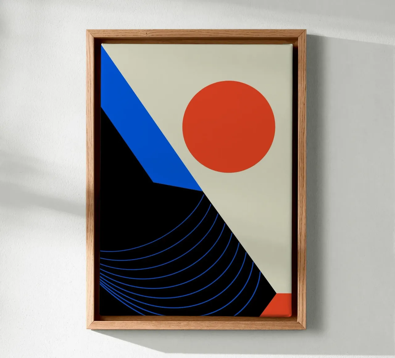 Abstract Bauhaus Retro Motief Ontwerp Illustratie III canvas van Lisa Jureczko Arts Illustration
