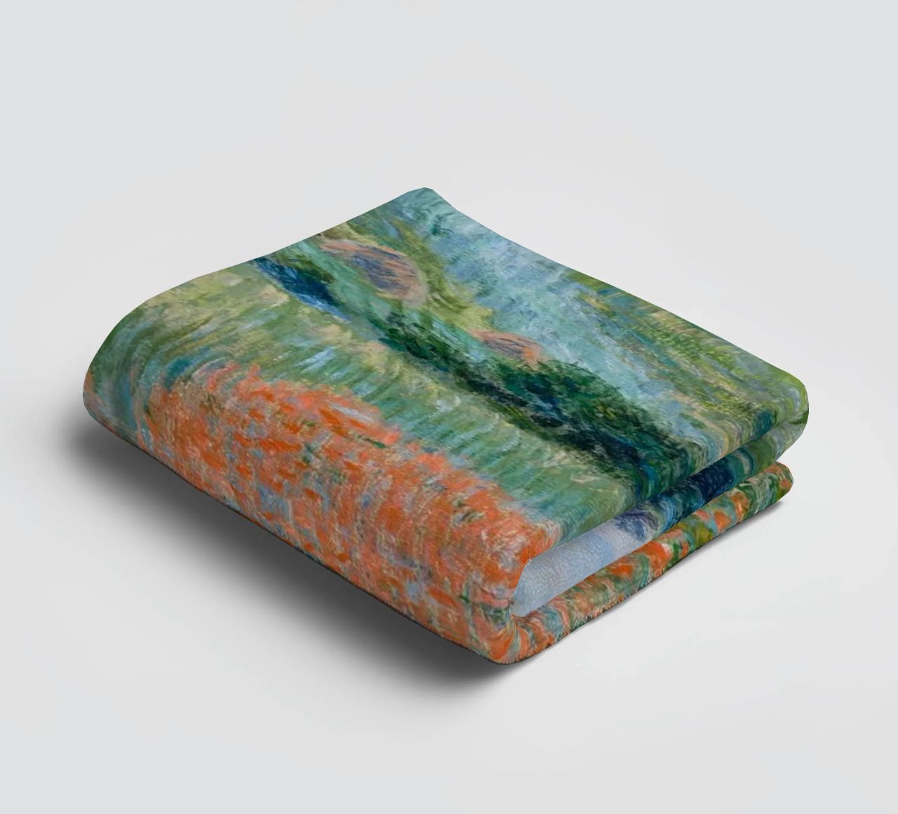 Claude Monet - Mohnfeld bei Giverny Handtuch von Carinaprint