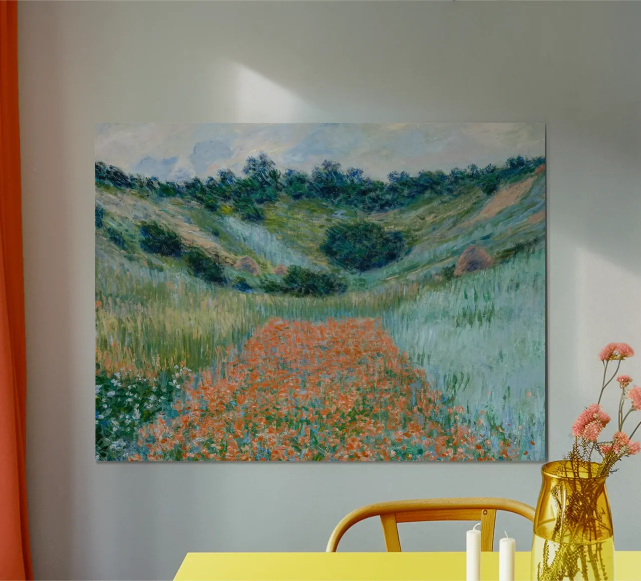 Claude Monet - Campo di papaveri vicino a Giverny carta hahnemühle da Carinaprint