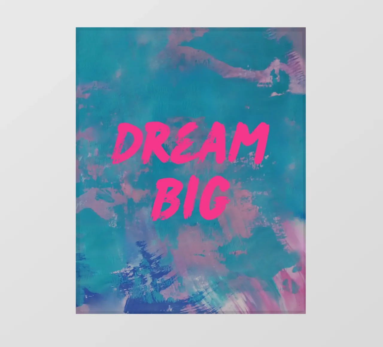 "DREAM BIG" Colorful Abstract Print pvc cover by FABOArt