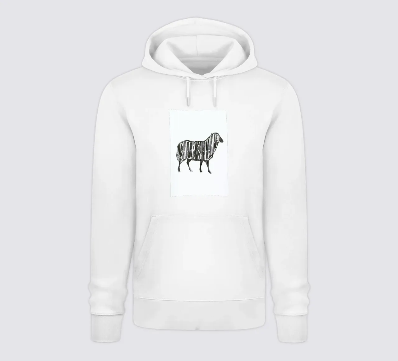 Sheep Need A Shepherd felpa con cappuccio da JONATTEND