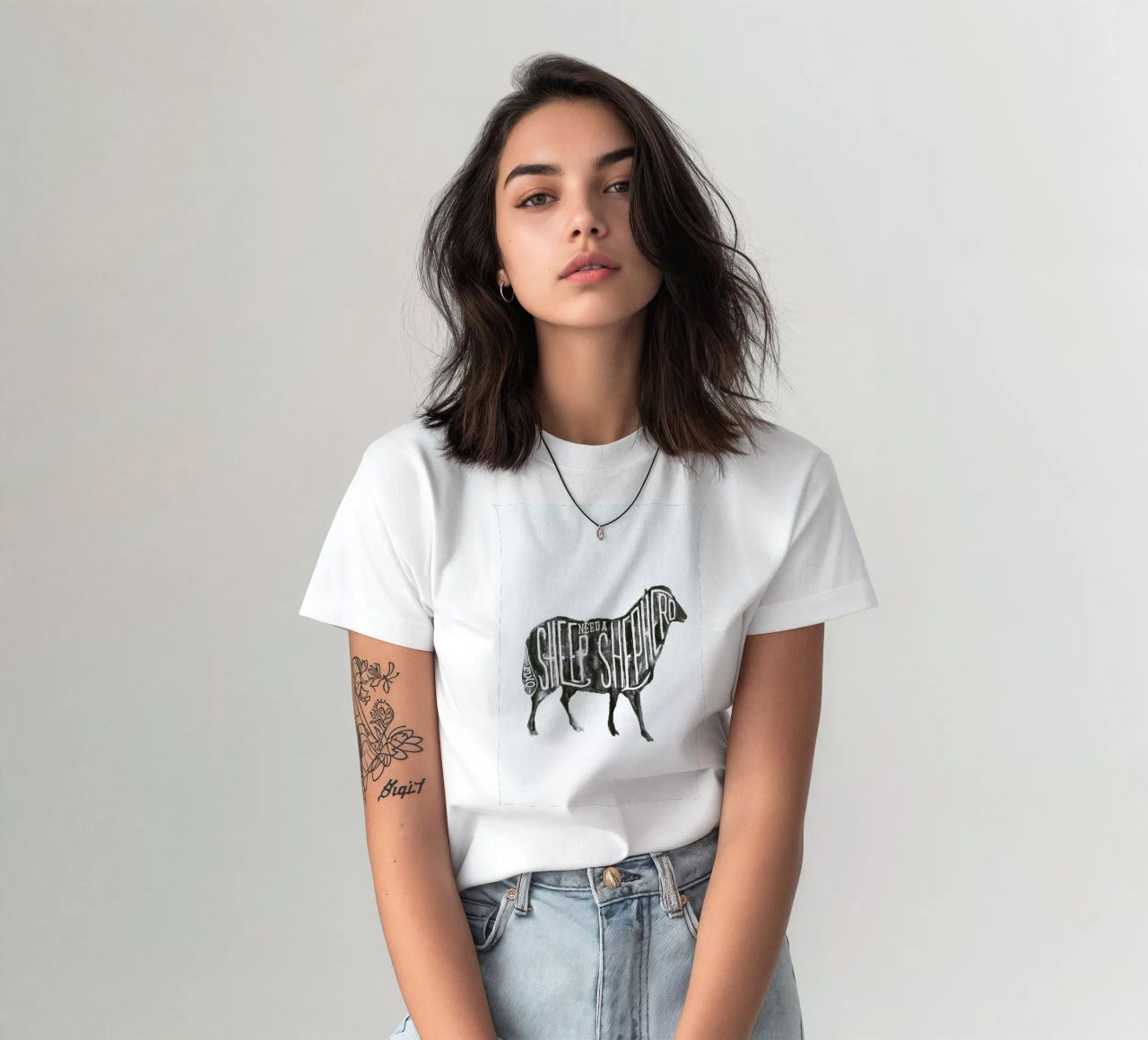 Sheep Need A Shepherd t-shirt da JONATTEND