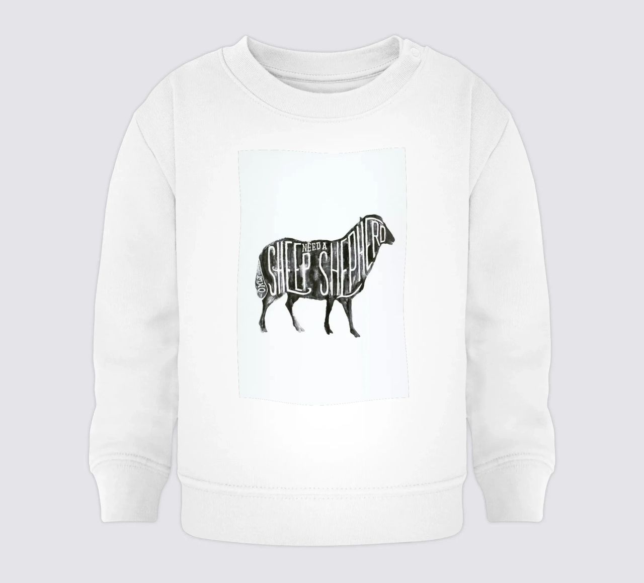 Sheep Need A Shepherd felpa neonato da JONATTEND