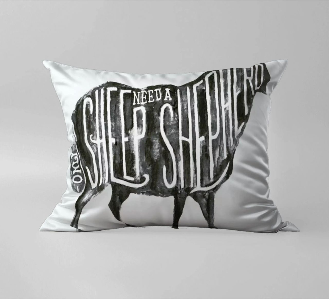 Sheep Need A Shepherd cuscino da JONATTEND