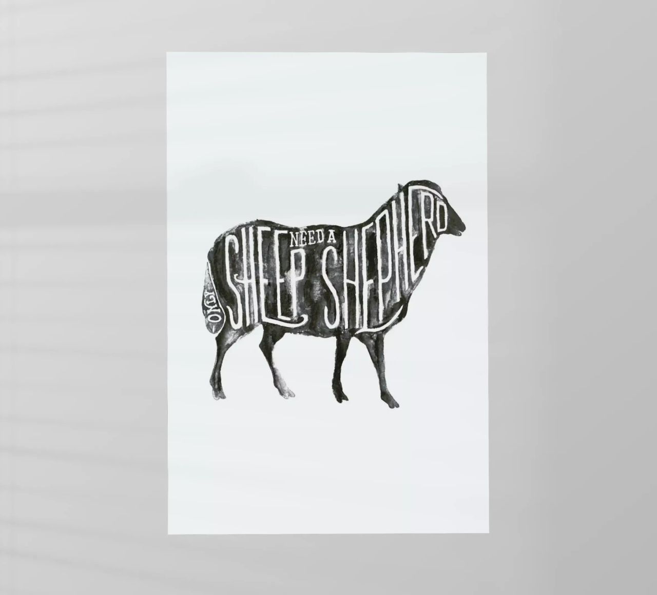 Sheep Need A Shepherd pellicola backlit da JONATTEND