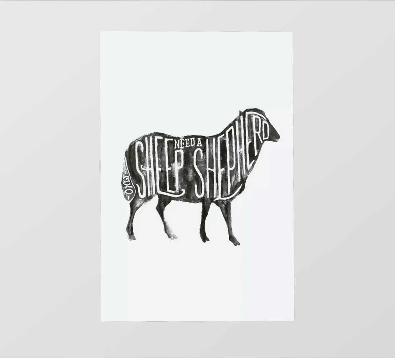 Sheep Need A Shepherd pellicola backlit da JONATTEND