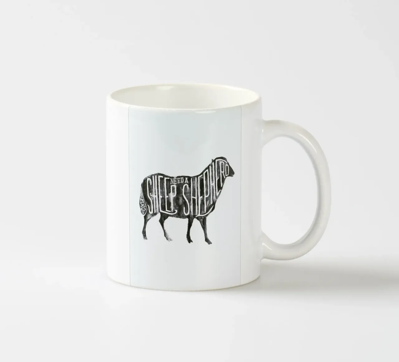 Sheep Need A Shepherd Keramik Tasse von JONATTEND