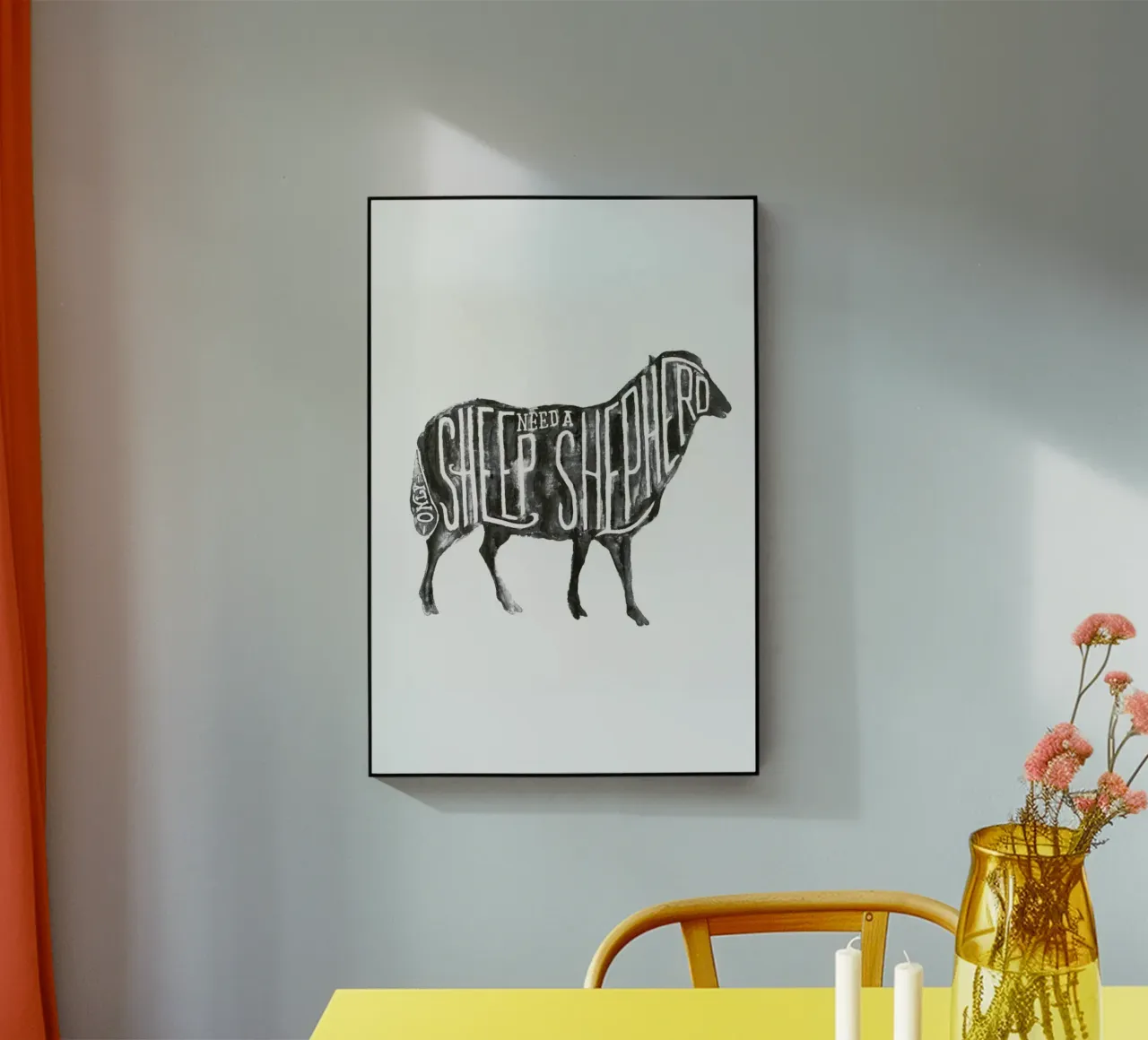 Sheep Need A Shepherd plexiglass da JONATTEND