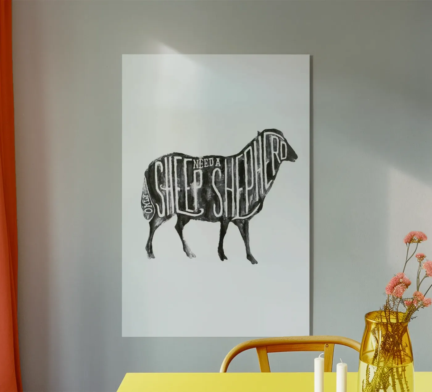 Sheep Need A Shepherd plexiglass da JONATTEND