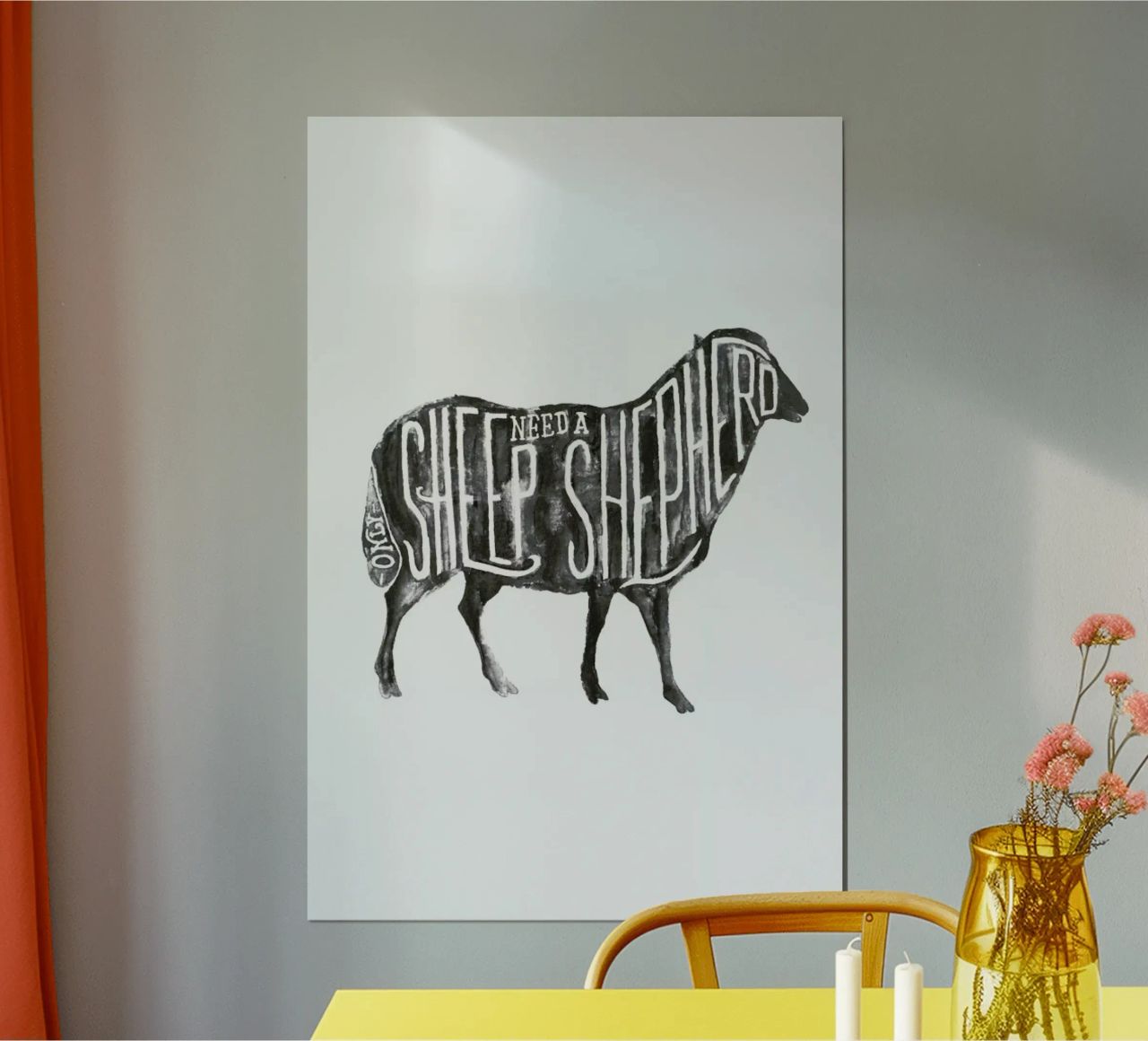 Sheep Need A Shepherd carta hahnemühle da JONATTEND