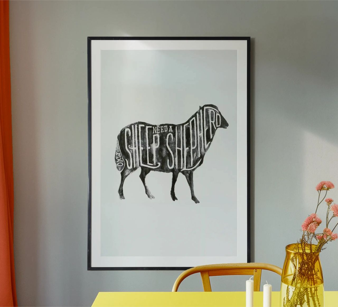 Sheep Need A Shepherd carta hahnemühle da JONATTEND