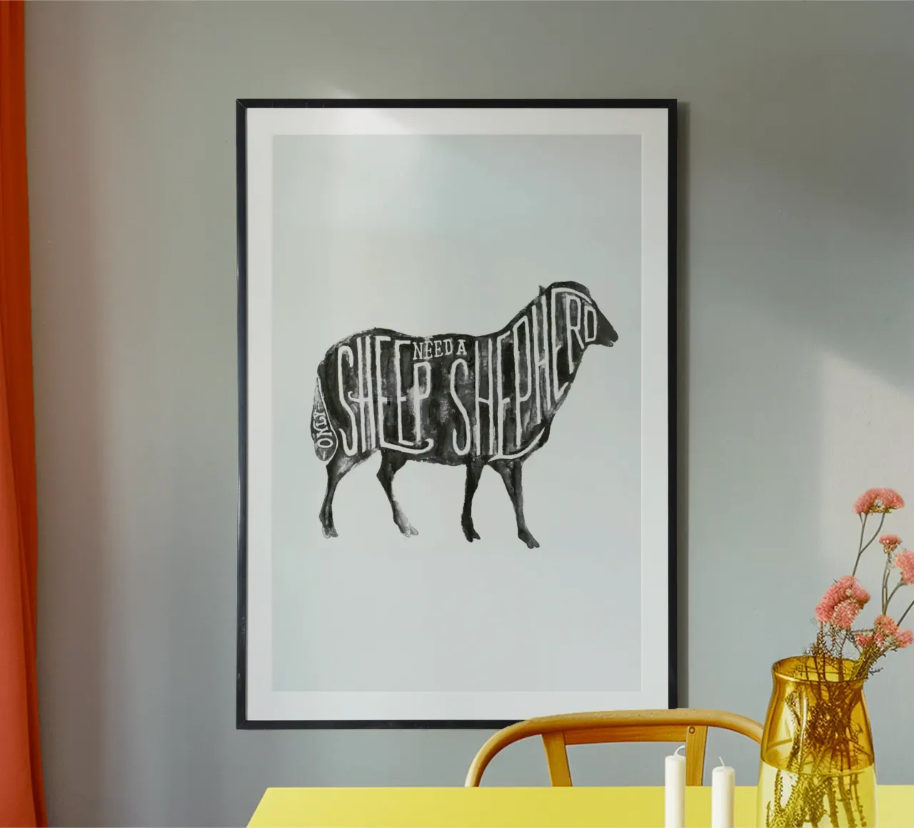 Sheep Need A Shepherd carta hahnemühle da JONATTEND