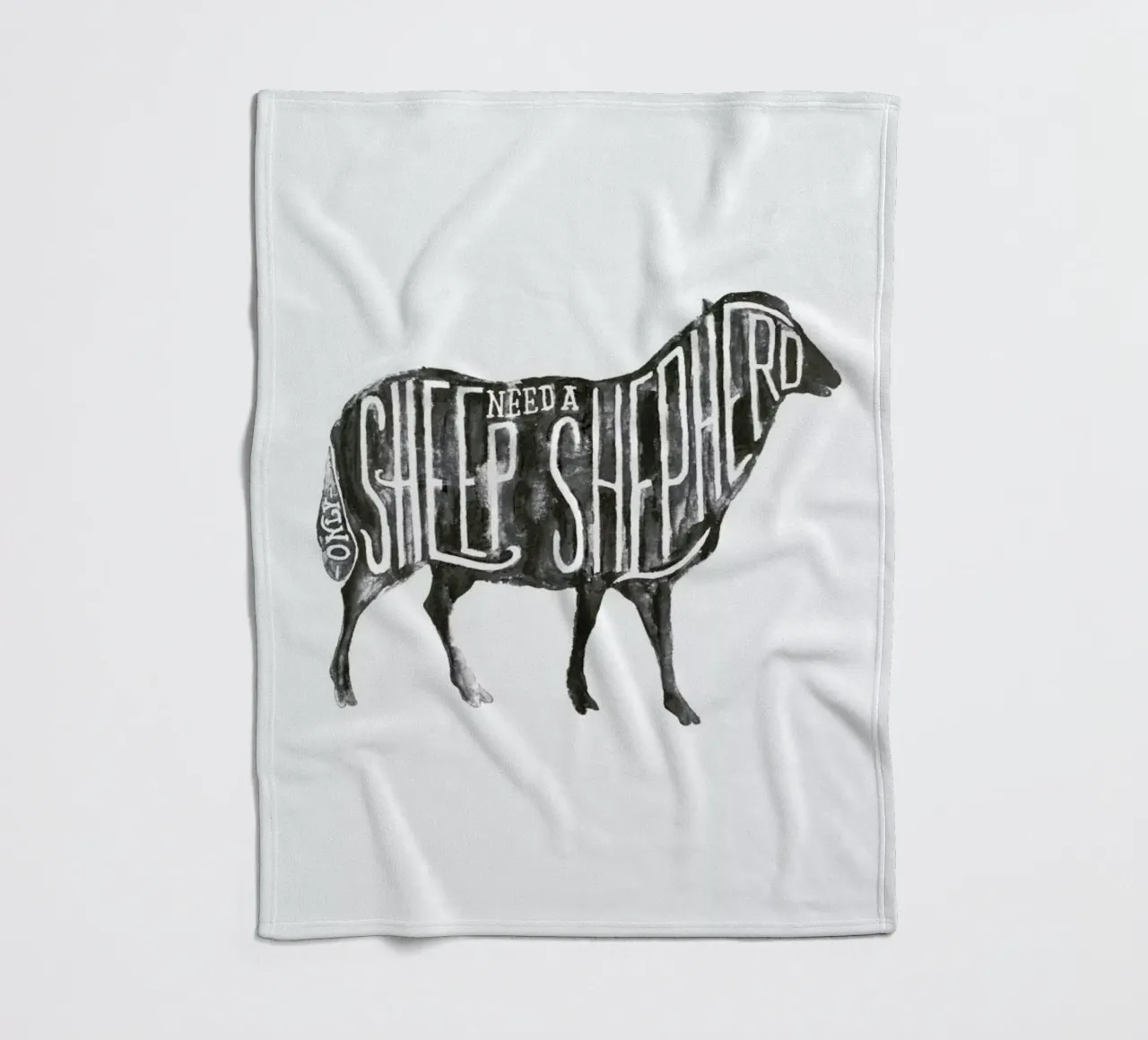 Sheep Need A Shepherd coperta in pile da JONATTEND