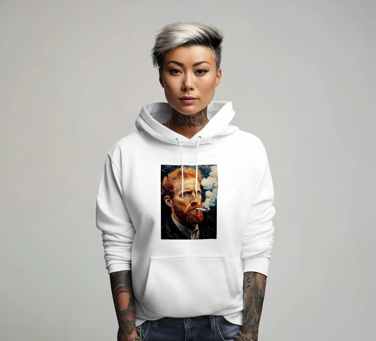 Vincent van Gogh - Fumar déjalo gogh sudadera con capucha de Carinaprint