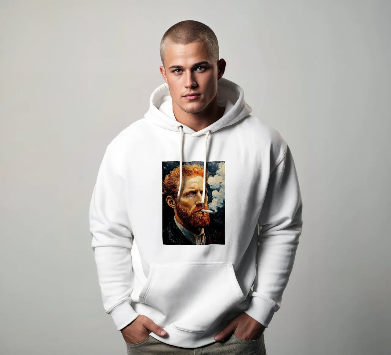 Vincent van Gogh - Fumar déjalo gogh sudadera con capucha de Carinaprint