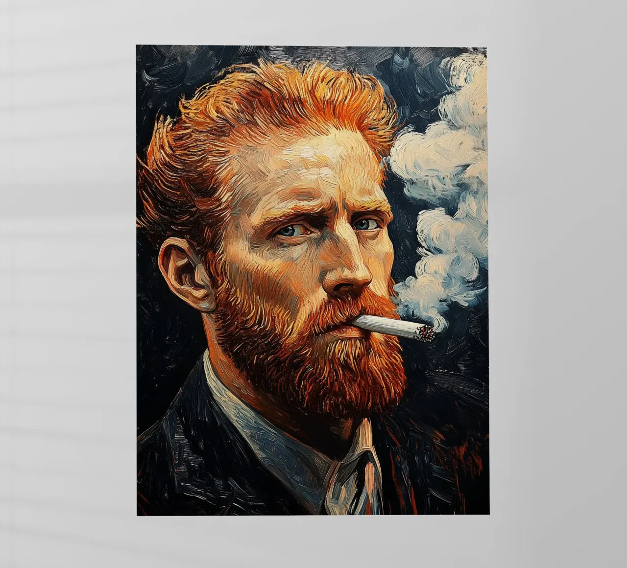 Vincent van Gogh - Fumar déjalo gogh lámina retroiluminada de Carinaprint