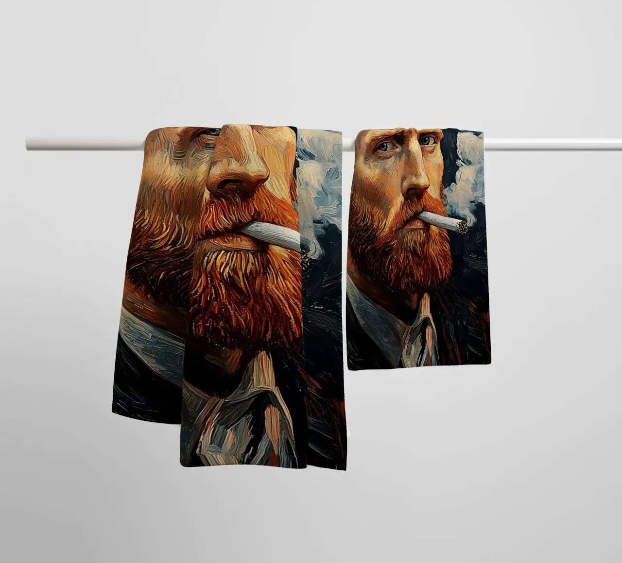 Vincent van Gogh - Fumar déjalo gogh toalla de baño de Carinaprint