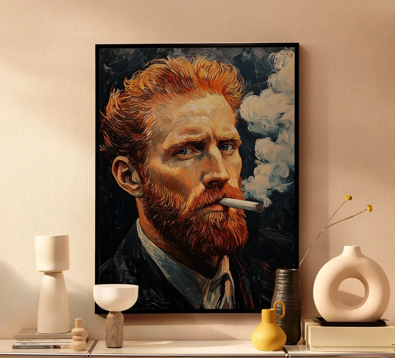 Vincent van Gogh - Fumar déjalo gogh hahnemühle de Carinaprint