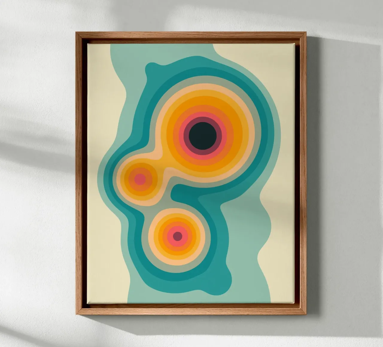FLUX (5) tela con Cornice a cassetta da Jazzberry Blue