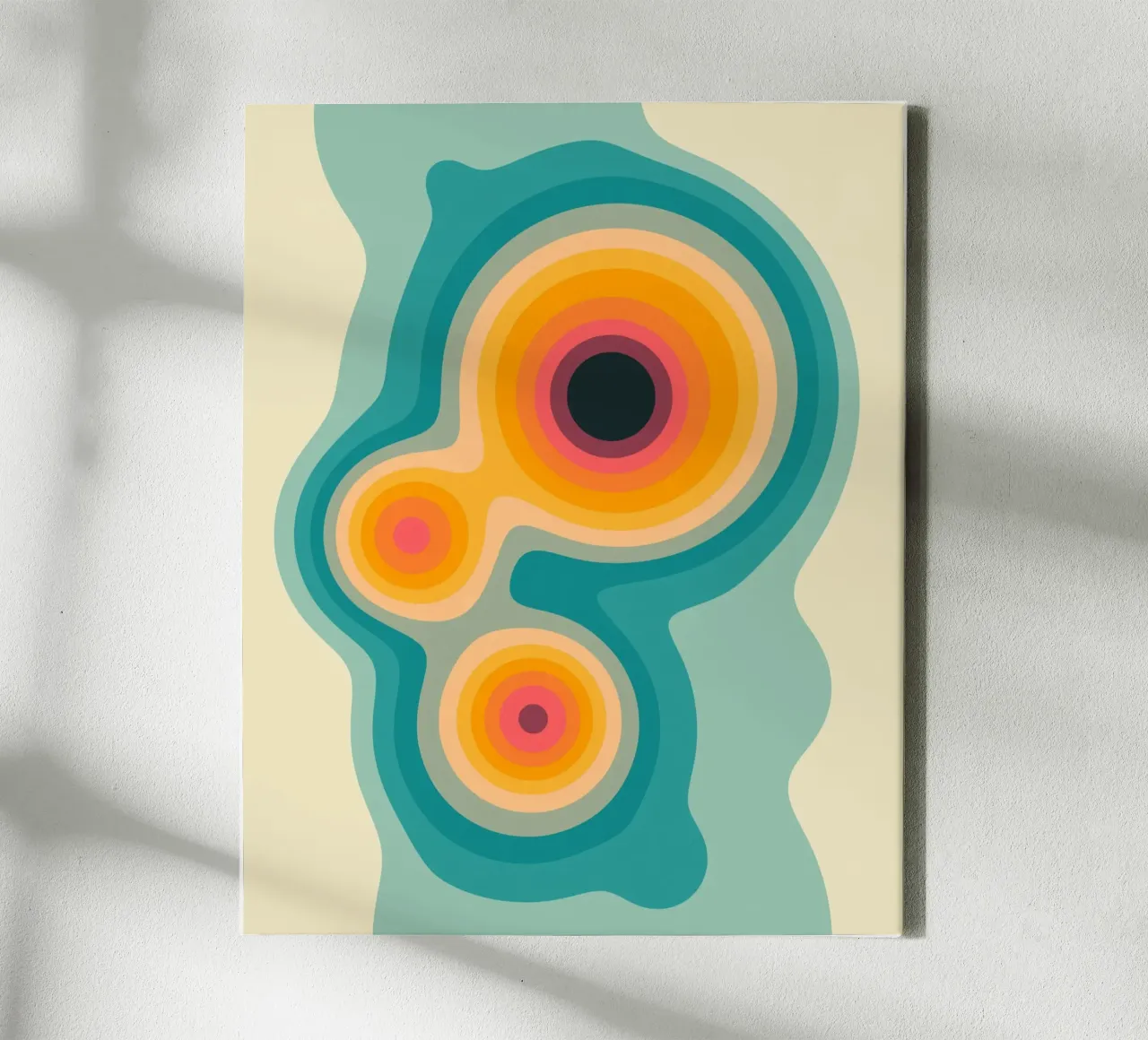 FLUX (5) tela con Cornice a cassetta da Jazzberry Blue