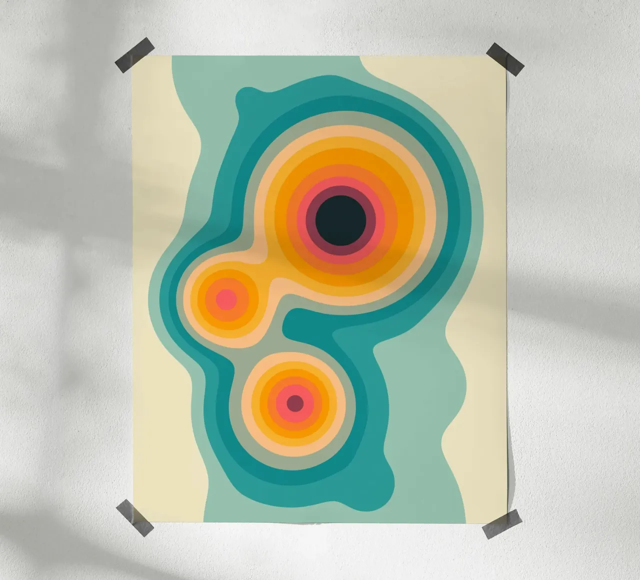 FLUX (5) poster con telaio in plastica da Jazzberry Blue