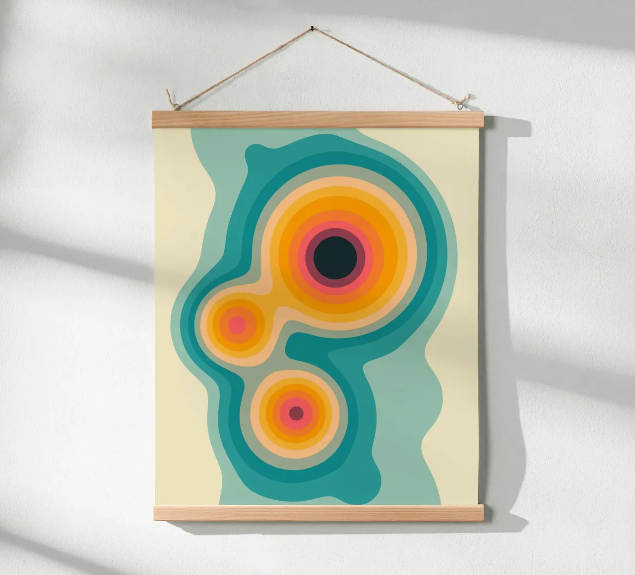FLUX (5) poster con telaio in plastica da Jazzberry Blue