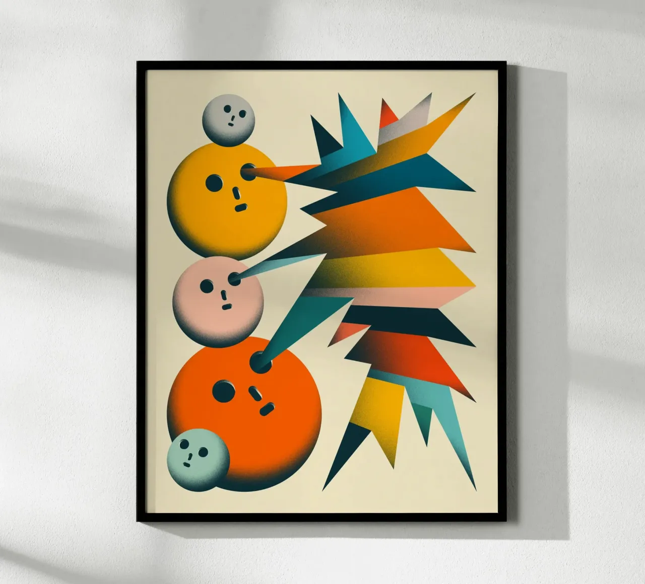 GUARDA (5) poster con telaio in plastica da Jazzberry Blue