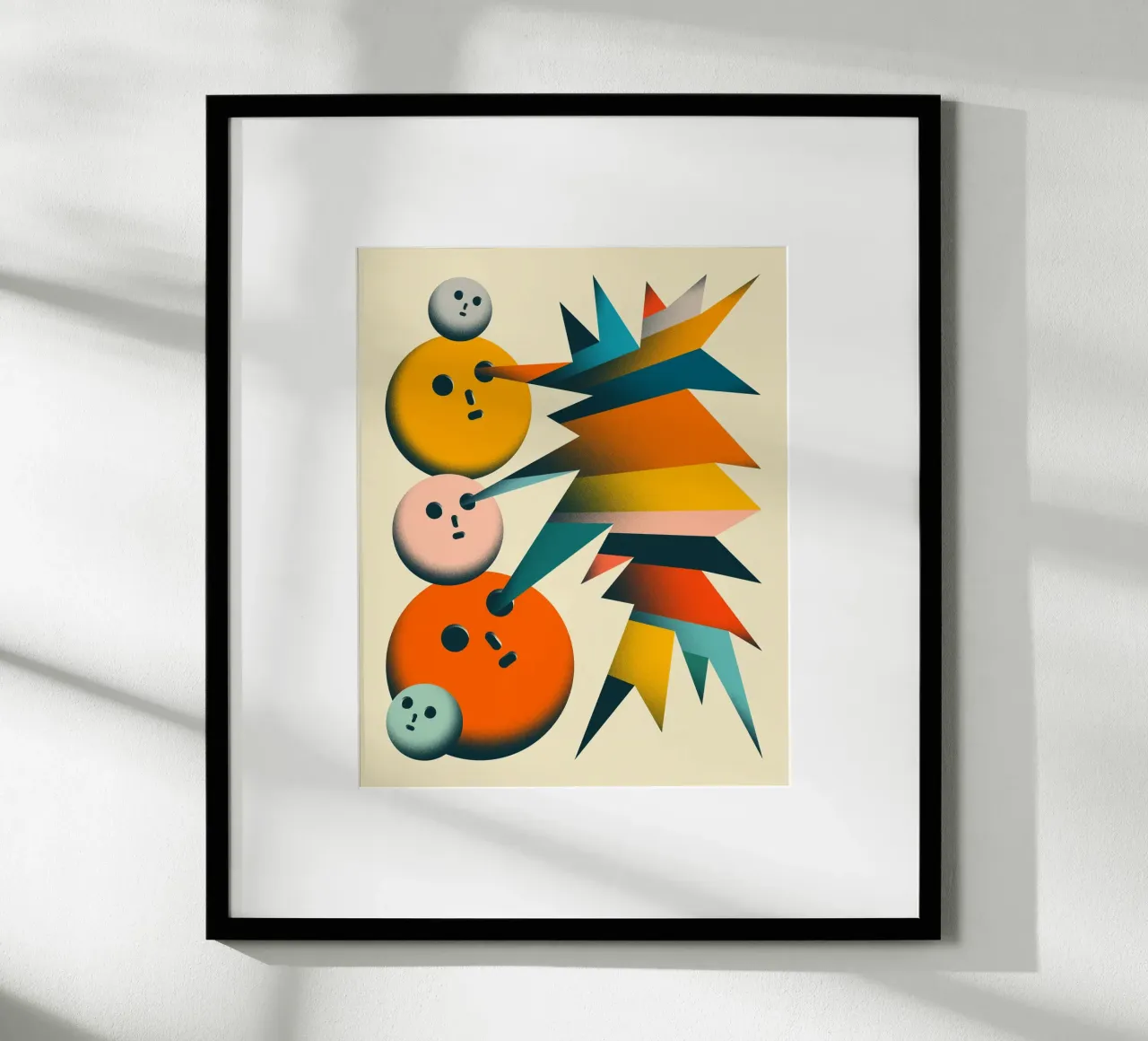 GUARDA (5) poster con telaio in plastica da Jazzberry Blue