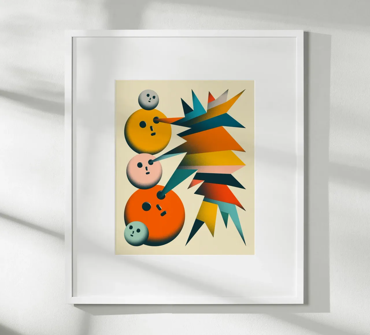 GUARDA (5) poster con telaio in plastica da Jazzberry Blue