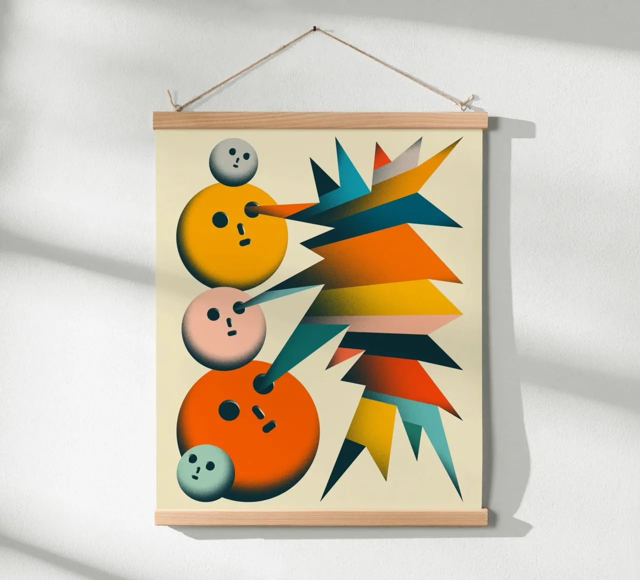GUARDA (5) poster con telaio in plastica da Jazzberry Blue