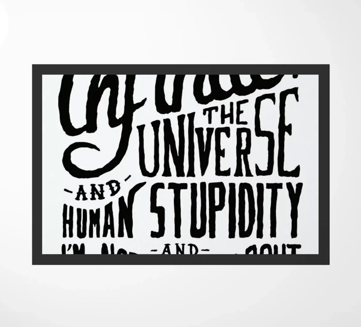 Human Stupidity doormat by JONATTEND