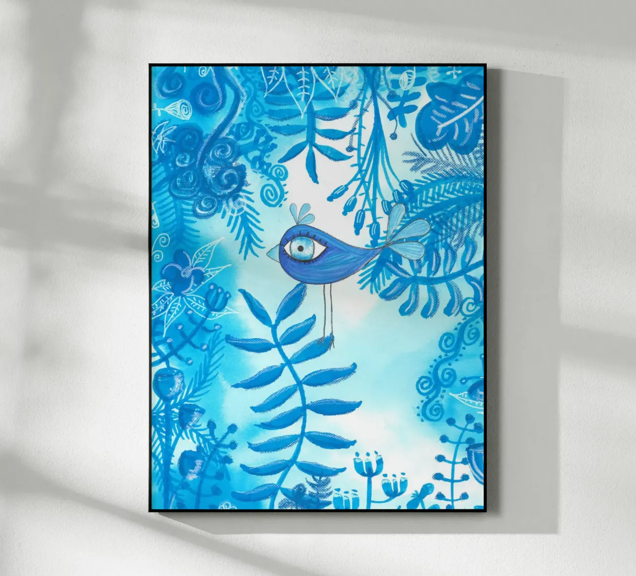 GIUNGLA BLU plexiglass da Inge Hauser Illustration