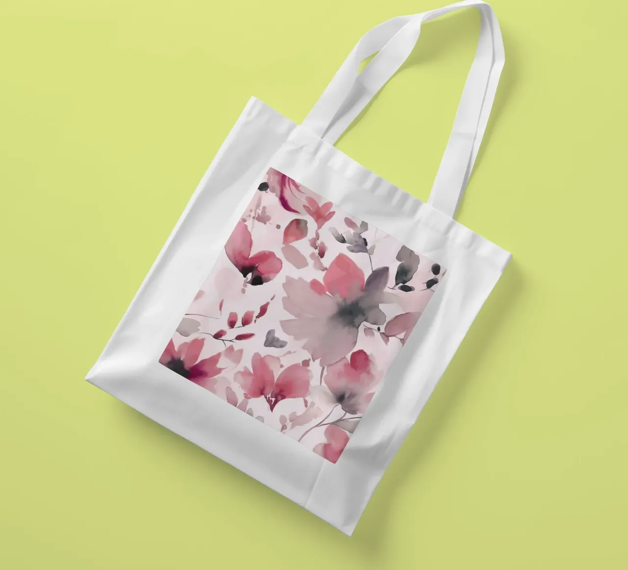 Loose Abstract Watercolor Florals Pastel Pink tote bag by Andrea Haase Floral Passion