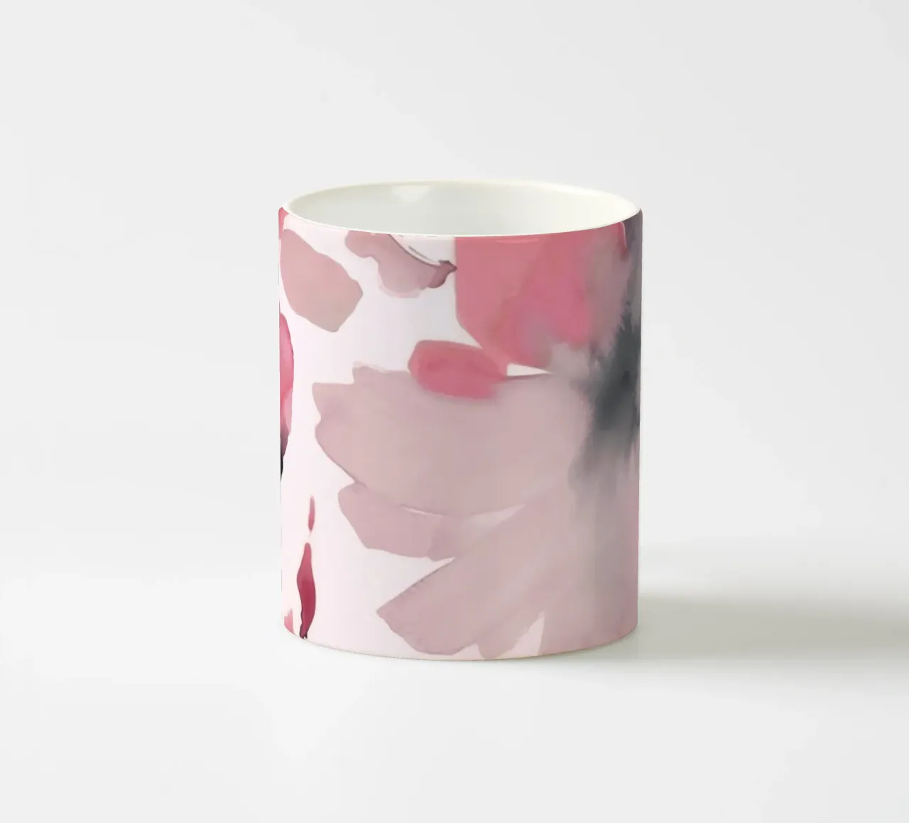 Fiori astratti allentati ad acquerello rosa pastello tazza in ceramica da Andrea Haase Floral Passion