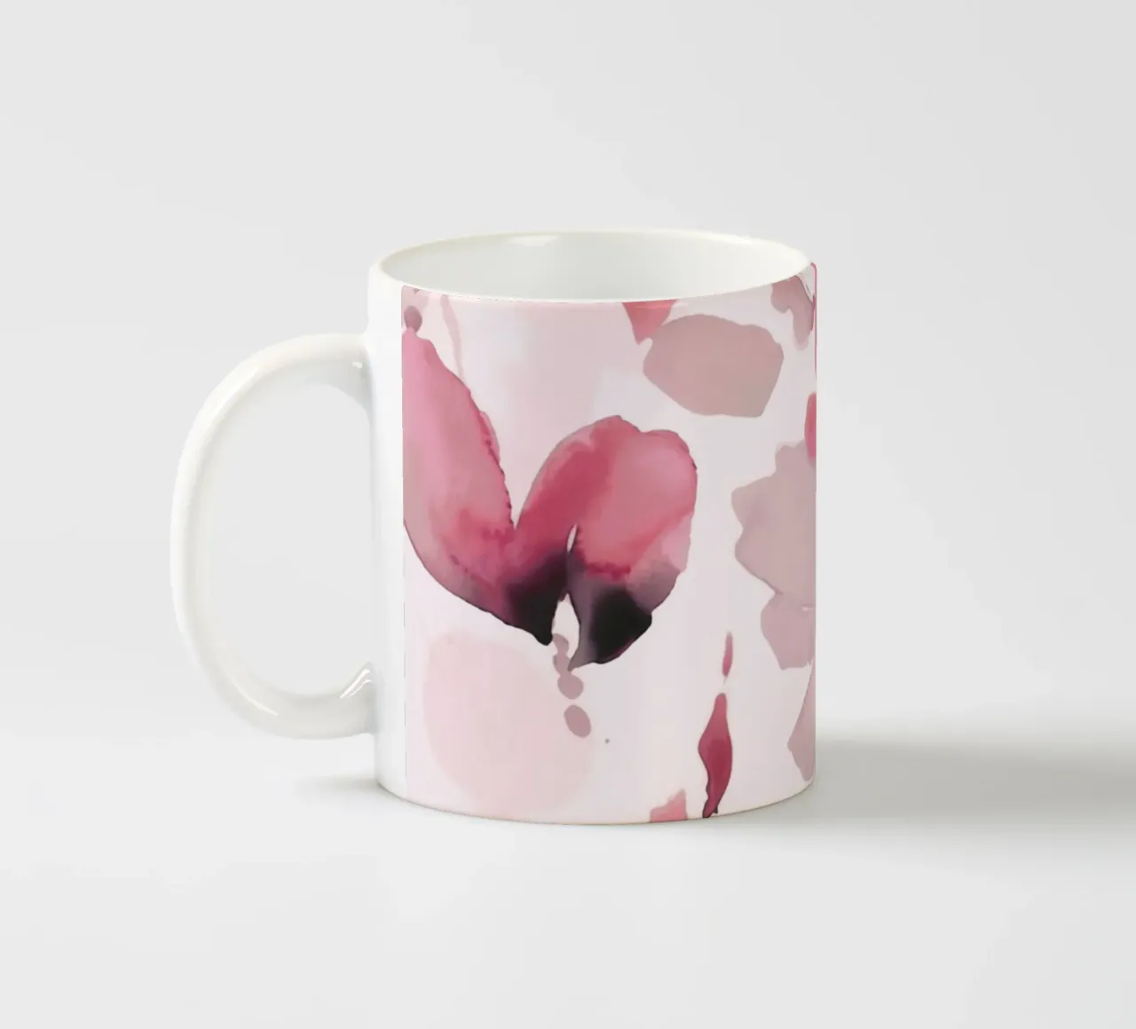 Fiori astratti allentati ad acquerello rosa pastello tazza in ceramica da Andrea Haase Floral Passion