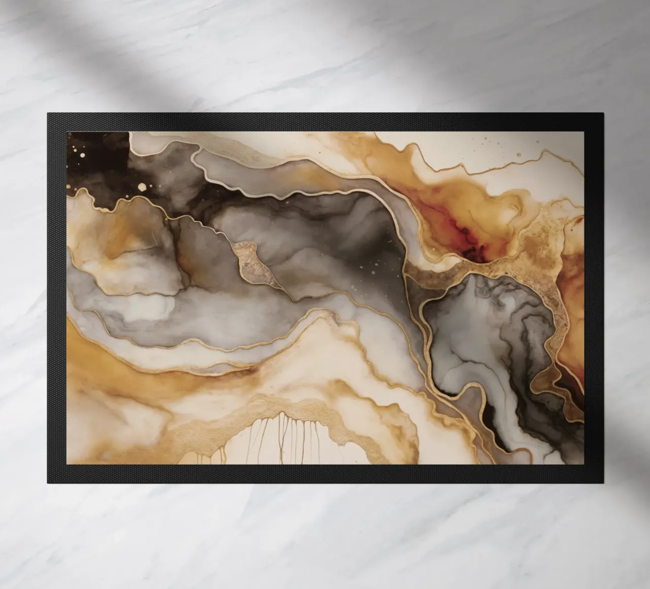 Inchiostro ad acquerello Arte Colori della Terra zerbino da Andrea Haase Modern Home