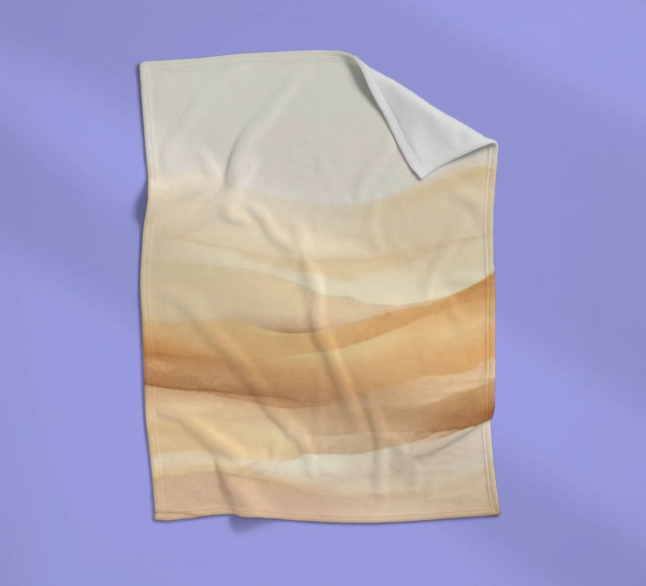 Calm Dunes Desert Waves Tranquility fleece blanket by Andrea Haase Modern Home