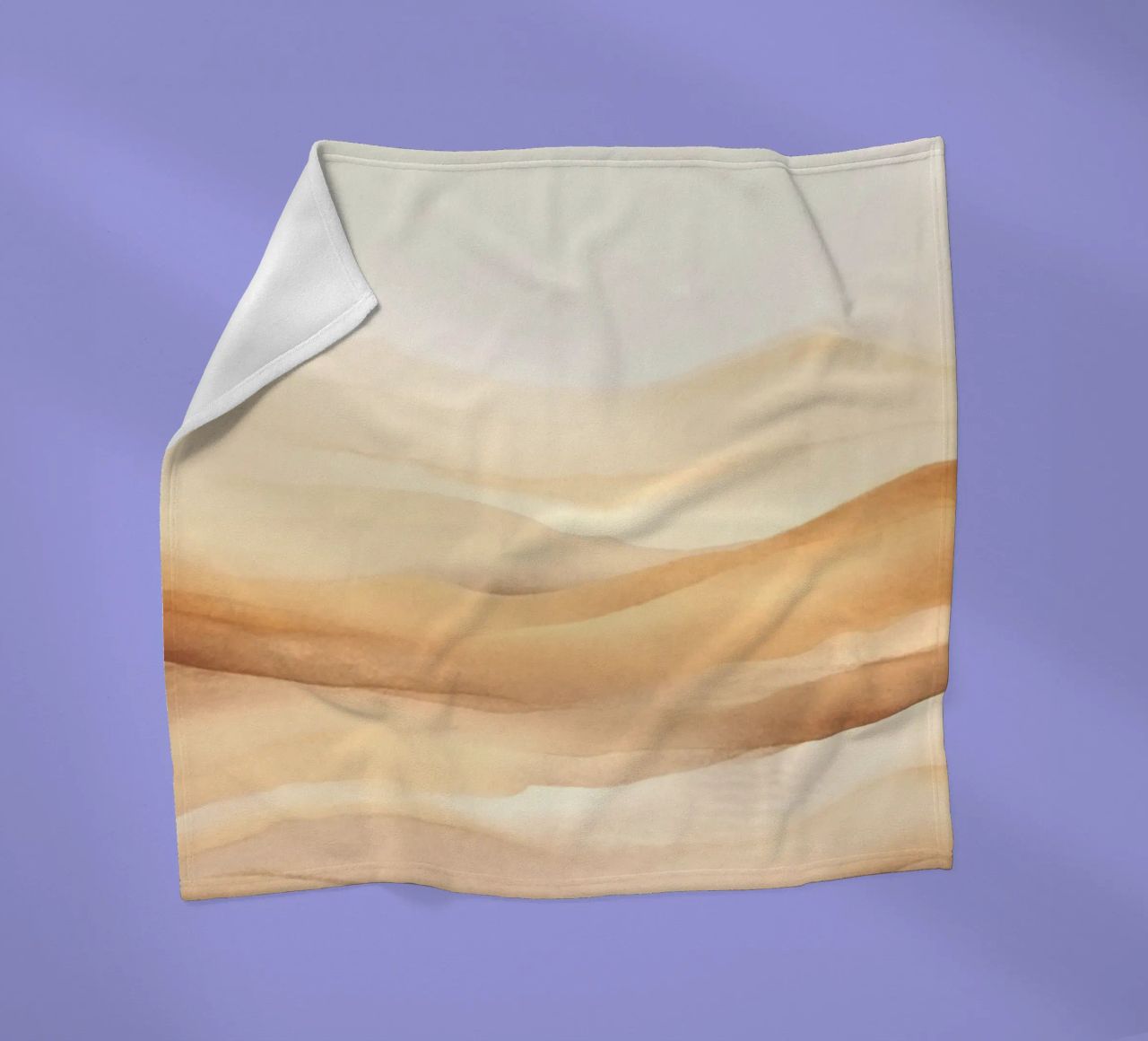 Calm Dunes Desert Waves Tranquility fleece blanket by Andrea Haase Modern Home